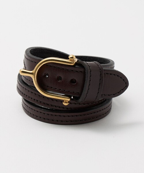 TORY LEATHER（トリーレザー）の「＜TORY LEATHER＞ BRACELET/ブレスレット（ブレスレット・メンズ・ダークブラウン/ブラック・FREE）」の2枚目の写真