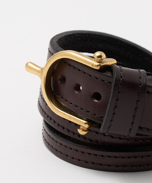 TORY LEATHER（トリーレザー）の「＜TORY LEATHER＞ BRACELET/ブレスレット（ブレスレット・メンズ・ダークブラウン/ブラック・FREE）」の5枚目の写真