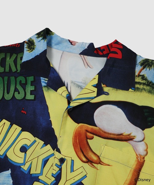 PORTER CLASSIC(ポータークラシック)の「DISNEY VP/ PC ALOHA COLLECTION ALOHA SHIRT/MICKEY & BIRD(シャツ/ブラウス・メンズ・ネイビー・L)」の4枚目の写真
