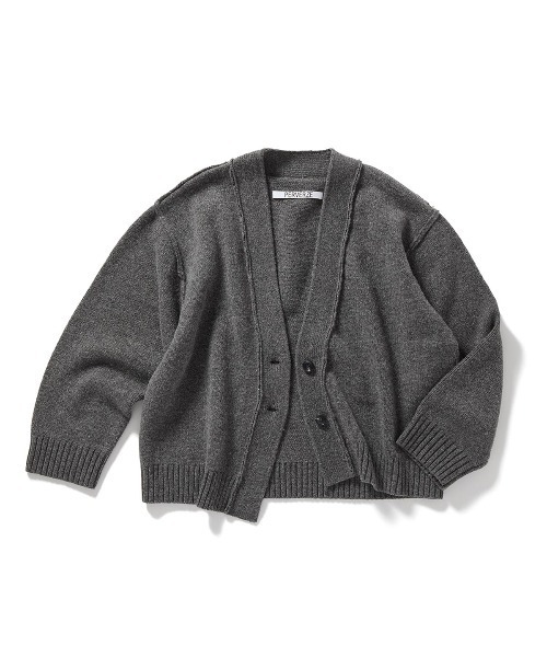 PERVERZE（パーバーズ）の「Bulk Knit Cardigan（カーディガン/ボレロ・レディース・ベージュ/ブラック/グレー・FREE）」の2枚目の写真