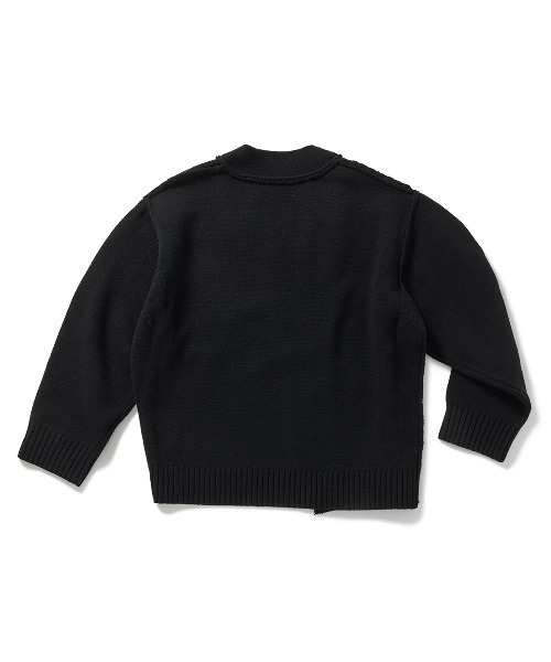 PERVERZE（パーバーズ）の「Bulk Knit Cardigan（カーディガン/ボレロ・レディース・ベージュ/ブラック/グレー・FREE）」の4枚目の写真