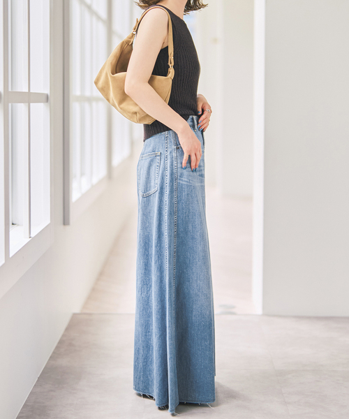 Spick & Span(スピックアンドスパン)の「5 1/2 8oz FLARE-LINE DEIM(デニムパンツ・レディース・サックスブルー/ホワイト・27/28)」の13枚目の写真