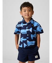 GAP | オーガニックコットン ポプリン プリントシャツ (幼児・ベビー)(シャツ/ブラウス)