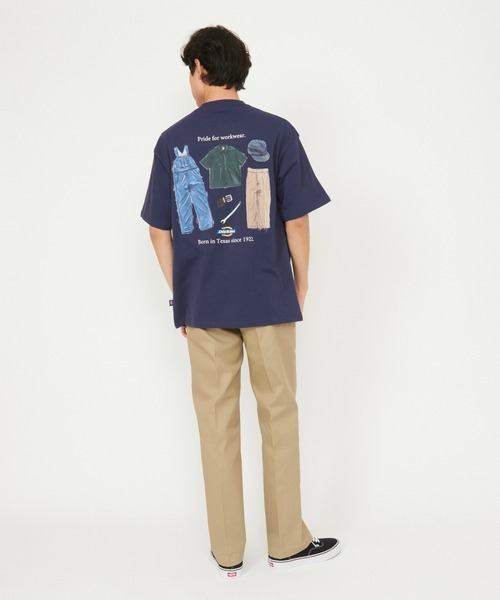 Dickies(ディッキーズ)の「Dickies/ディッキーズ ハンドドローイングTシャツ 半袖(Tシャツ/カットソー・メンズ・ネイビー/ブラウン/ホワイト/ブラック・X-LARGE/LARGE/MEDIUM)」の10枚目の写真