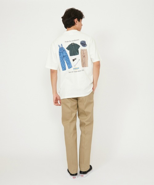 Dickies(ディッキーズ)の「Dickies/ディッキーズ ハンドドローイングTシャツ 半袖(Tシャツ/カットソー・メンズ・ネイビー/ブラウン/ホワイト/ブラック・X-LARGE/LARGE/MEDIUM)」の18枚目の写真