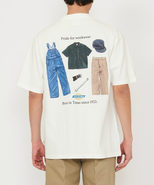 Dickies(ディッキーズ)の「Dickies/ディッキーズ ハンドドローイングTシャツ 半袖(Tシャツ/カットソー・メンズ・ネイビー/ブラウン/ホワイト/ブラック・X-LARGE/LARGE/MEDIUM)」の21枚目の写真