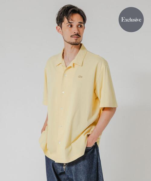 LACOSTE(ラコステ)の「『別注』LACOSTE×URBAN RESEARCH FUNCTIONAL PIQUE OP SHIRTS(シャツ/ブラウス・メンズ・グリーン/ブラウン/イエロー/スミクロ・5/4/3)」の4枚目の写真