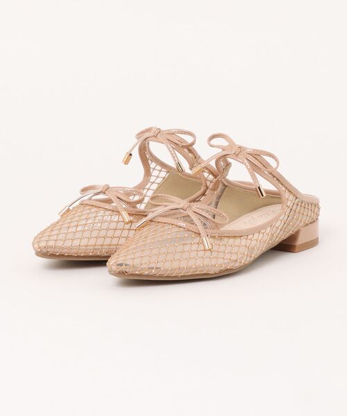 Bridget Birkin（ブリジットバーキン）の「【Bridget Birkin】ダブルリボンミュール (51524B)（サンダル・レディース・ホワイト/ブラック/ベージュ・23/24/23.5/24.5/22.5）」の3枚目の写真