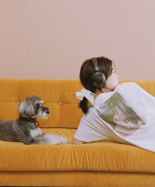 ROPE' PICNIC(ロペピクニック)の「【DOG MAGAZINE×ROPE' PICNIC】DOGフォトTシャツ(Tシャツ/カットソー・レディース・ホワイト系その他/ホワイト系その他2/ホワイト系その他4・FREE)」の4枚目の写真