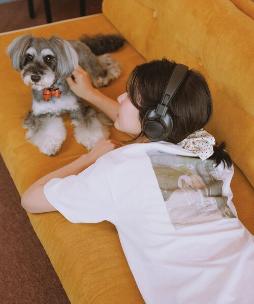 ROPE' PICNIC(ロペピクニック)の「【DOG MAGAZINE×ROPE' PICNIC】DOGフォトTシャツ(Tシャツ/カットソー・レディース・ホワイト系その他/ホワイト系その他2/ホワイト系その他4・FREE)」の5枚目の写真
