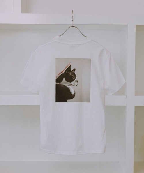 ROPE' PICNIC(ロペピクニック)の「【DOG MAGAZINE×ROPE' PICNIC】DOGフォトTシャツ(Tシャツ/カットソー・レディース・ホワイト系その他/ホワイト系その他2/ホワイト系その他4・FREE)」の6枚目の写真