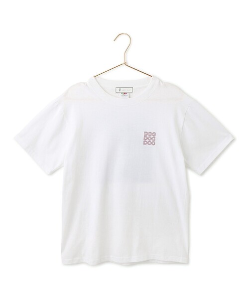 ROPE' PICNIC(ロペピクニック)の「【DOG MAGAZINE×ROPE' PICNIC】DOGフォトTシャツ(Tシャツ/カットソー・レディース・ホワイト系その他/ホワイト系その他2/ホワイト系その他4・FREE)」の9枚目の写真
