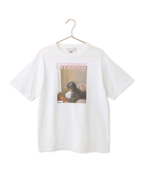 ROPE' PICNIC(ロペピクニック)の「【DOG MAGAZINE×ROPE' PICNIC】DOGフォトTシャツ(Tシャツ/カットソー・レディース・ホワイト系その他/ホワイト系その他2/ホワイト系その他4・FREE)」の17枚目の写真