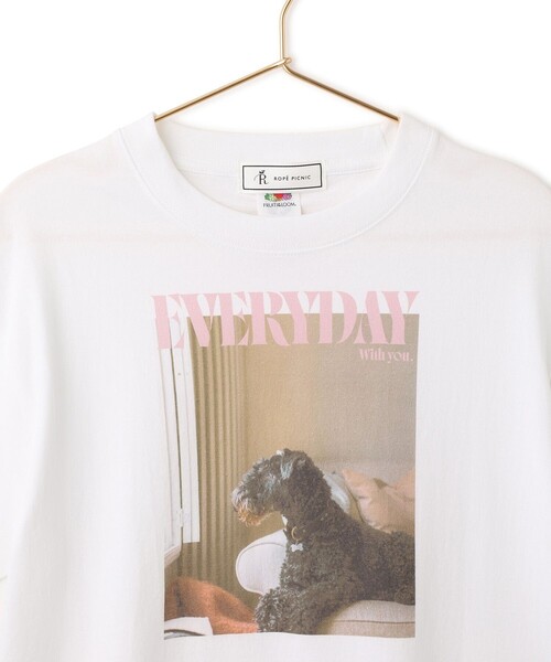 ROPE' PICNIC(ロペピクニック)の「【DOG MAGAZINE×ROPE' PICNIC】DOGフォトTシャツ(Tシャツ/カットソー・レディース・ホワイト系その他/ホワイト系その他2/ホワイト系その他4・FREE)」の19枚目の写真