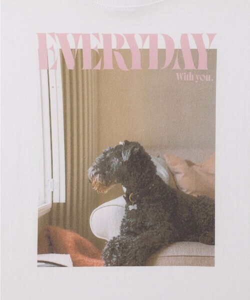 ROPE' PICNIC(ロペピクニック)の「【DOG MAGAZINE×ROPE' PICNIC】DOGフォトTシャツ(Tシャツ/カットソー・レディース・ホワイト系その他/ホワイト系その他2/ホワイト系その他4・FREE)」の21枚目の写真