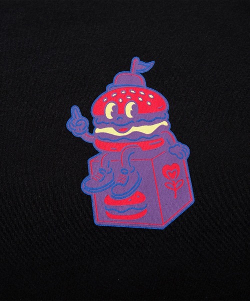 HOOK(フック)の「HOOK -original- フードキャラクター グラフィックプリント ロングスリーブTシャツ(Tシャツ/カットソー・メンズ・ピンク/ブラック・L/M/XL)」の20枚目の写真