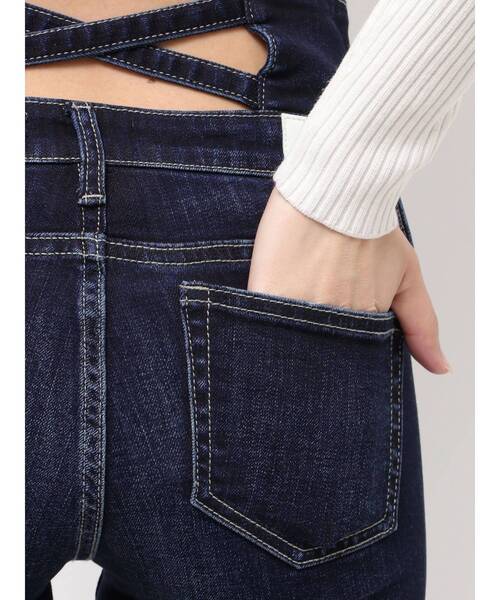 GYDA(ジェイダ)の「ハイウエストBACKクロスダメージフレアデニムパンツ(デニムパンツ・レディース・ライトブルー/インディゴブルー/ブラック・MEDIUM/X-SMALL/SMALL)」の18枚目の写真