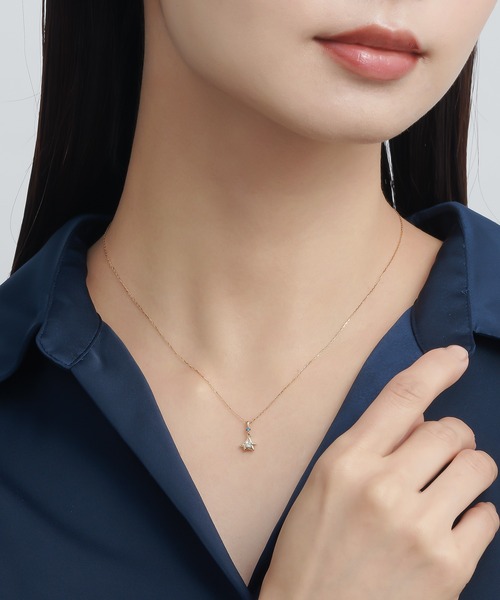 星の王子さま」コレクション K10YG ダイヤモンド ネックレス