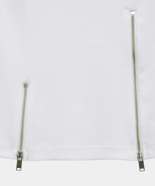 ETRE AU SOMMET(エトレオソメ)の「Unbal Panel Open Zipper Point Sleeve (Ivory)(Tシャツ/カットソー・レディース・アイボリー・FREE)」の10枚目の写真