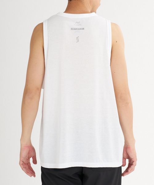 RVCA(ルーカ)の「RVCA メンズ FRONTIER VENT TANK タンクトップ 【2026年夏モデル】(タンクトップ・メンズ・ホワイト/ブラック/ホワイト系その他・MEDIUM/LARGE/X-LARGE/SMALL)」の4枚目の写真