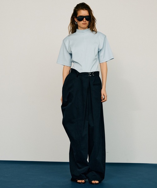 PRANK PROJECT(プランクプロジェクト)の「【2026Summer Pre-Order】ハイネックチュニック / High-Neck Tunic(チュニック・レディース・オフホワイト/ブルー/ネイビー・FREE)」の5枚目の写真