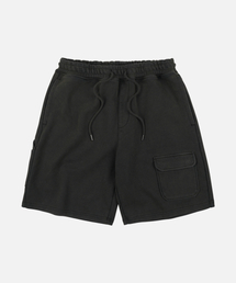 WASHED CARPENTER SWEAT SHORTS _ BLACK BROWN