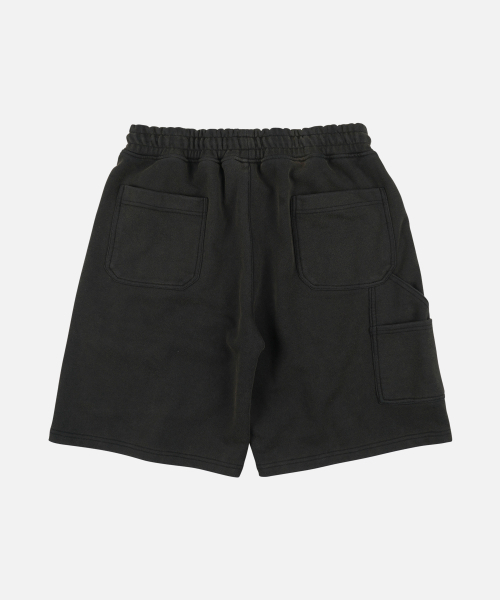 FRIZMWORKS（フリズムワークス）の「WASHED CARPENTER SWEAT SHORTS _ BLACK BROWN（その他パンツ・メンズ・その他・SMALL/MEDIUM/LARGE/X-LARGE）」の2枚目の写真