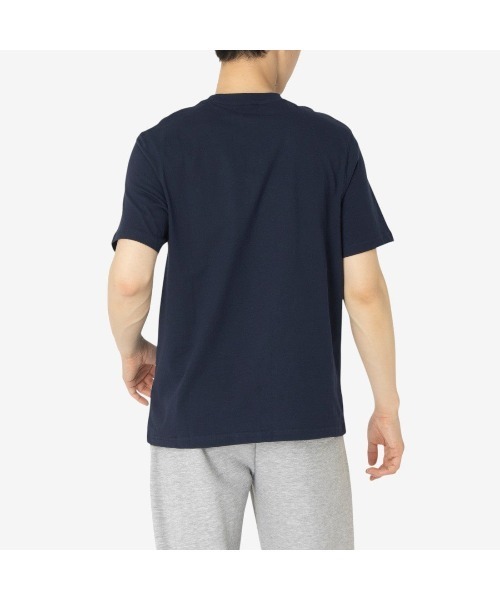 Reebok（リーボック）の「ブルーノ ビッグロゴ クルーネック Tシャツ / BRUNO BIG LOGO CREW NECK SS TEE（Tシャツ/カットソー・メンズ・ネイビー/ホワイト/グレー/ブラック・LARGE/X-LARGE/SMALL/MEDIUM）」の7枚目の写真