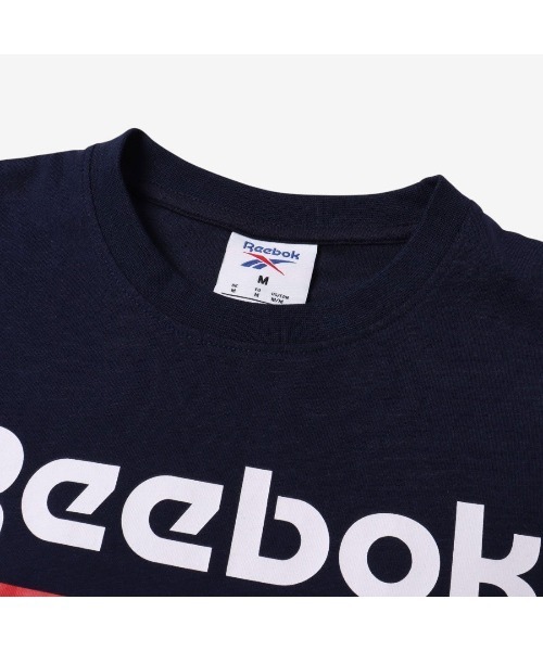 Reebok（リーボック）の「ブルーノ ビッグロゴ クルーネック Tシャツ / BRUNO BIG LOGO CREW NECK SS TEE（Tシャツ/カットソー・メンズ・ネイビー/ホワイト/グレー/ブラック・LARGE/X-LARGE/SMALL/MEDIUM）」の5枚目の写真