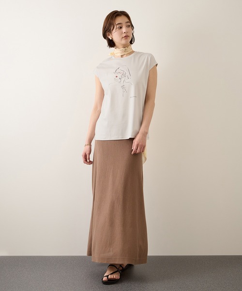 ROPE'（ロペ）の「【YUKO SAEKI for ROPE’・コラボレーション】フレンチスリーブプリントTシャツ/イージーケア（Tシャツ/カットソー・レディース・ホワイト系その他2/グレー/ライトグレー/ホワイト系その他3/ホワイト系その他/グレー系その他・FREE）」の22枚目の写真