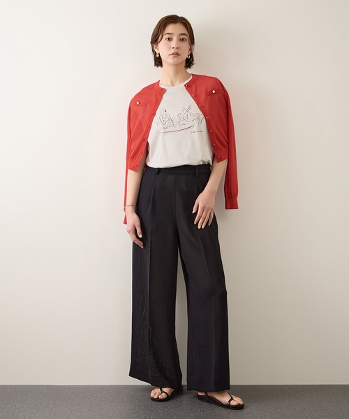 ROPE'（ロペ）の「【YUKO SAEKI for ROPE’・コラボレーション】フレンチスリーブプリントTシャツ/イージーケア（Tシャツ/カットソー・レディース・ホワイト系その他2/グレー/ライトグレー/ホワイト系その他3/ホワイト系その他/グレー系その他・FREE）」の21枚目の写真