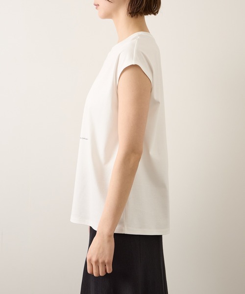 ROPE'（ロペ）の「【YUKO SAEKI for ROPE’・コラボレーション】フレンチスリーブプリントTシャツ/イージーケア（Tシャツ/カットソー・レディース・ホワイト系その他2/グレー/ライトグレー/ホワイト系その他3/ホワイト系その他/グレー系その他・FREE）」の12枚目の写真