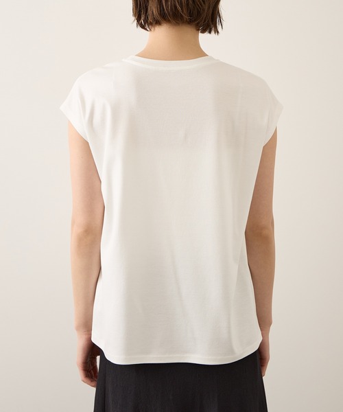 ROPE'（ロペ）の「【YUKO SAEKI for ROPE’・コラボレーション】フレンチスリーブプリントTシャツ/イージーケア（Tシャツ/カットソー・レディース・ホワイト系その他2/グレー/ライトグレー/ホワイト系その他3/ホワイト系その他/グレー系その他・FREE）」の13枚目の写真