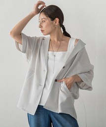 ”カーデみたいに羽織れる”メッシュジャケット