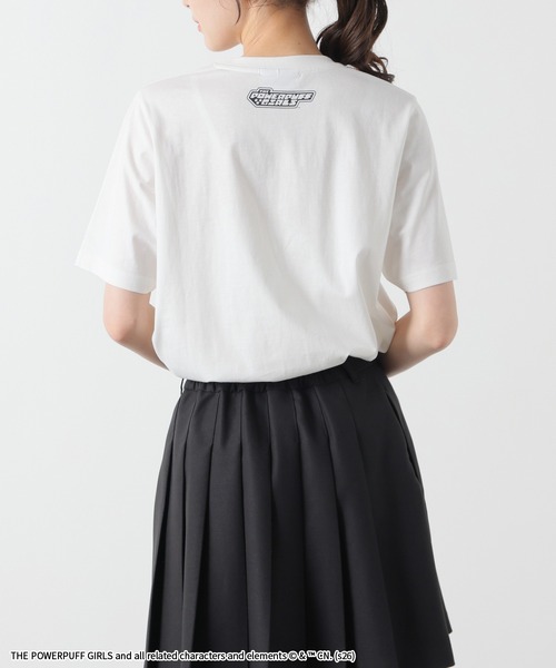 Honeys(ハニーズ)の「パワーパフガールズ/Tシャツ(Tシャツ/カットソー・レディース・ホワイト/サックスブルー/スミクロ/ピンク・L/LL/M/S)」の16枚目の写真