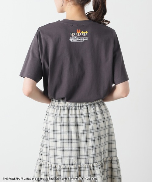 Honeys(ハニーズ)の「パワーパフガールズ/Tシャツ(Tシャツ/カットソー・レディース・ホワイト/サックスブルー/スミクロ/ピンク・L/LL/M/S)」の21枚目の写真