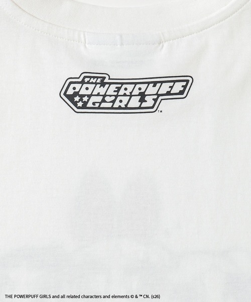 Honeys(ハニーズ)の「パワーパフガールズ/Tシャツ(Tシャツ/カットソー・レディース・ホワイト/サックスブルー/スミクロ/ピンク・L/LL/M/S)」の5枚目の写真
