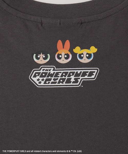 Honeys(ハニーズ)の「パワーパフガールズ/Tシャツ(Tシャツ/カットソー・レディース・ホワイト/サックスブルー/スミクロ/ピンク・L/LL/M/S)」の9枚目の写真