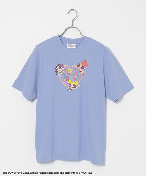 Honeys(ハニーズ)の「パワーパフガールズ/Tシャツ(Tシャツ/カットソー・レディース・ホワイト/サックスブルー/スミクロ/ピンク・L/LL/M/S)」の10枚目の写真