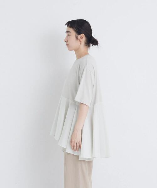 conges payes ADIEU TRISTESSE（コンジェ ペイエ アデュートリステス）の「【6月お気に入り登録ブランド内2位】【FAVE】インドコットン×カットソーTシャツ（Tシャツ/カットソー・レディース・チャコールグレー/ピンク/ミント・FREE）」の9枚目の写真