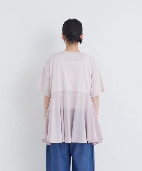 conges payes ADIEU TRISTESSE（コンジェ ペイエ アデュートリステス）の「【6月お気に入り登録ブランド内2位】【FAVE】インドコットン×カットソーTシャツ（Tシャツ/カットソー・レディース・チャコールグレー/ピンク/ミント・FREE）」の17枚目の写真