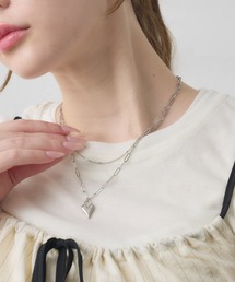 Siel（シエル）の「ハートモチーフ2連ネックレス（ネックレス）」
