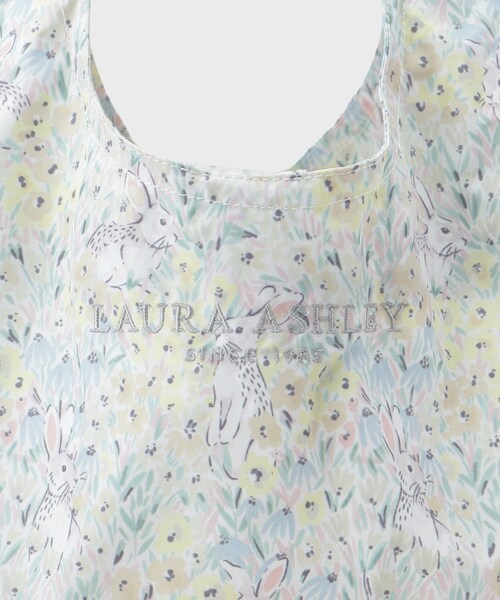 LAURA ASHLEY(ローラアシュレイ)の「【撥水・防水加工】ラックリー メドウ柄 レインパッカブルトートバッグ(エコバッグ/サブバッグ・レディース・イエロー系その他2/ライトパープル/ターコイズブルー系9・00)」の17枚目の写真