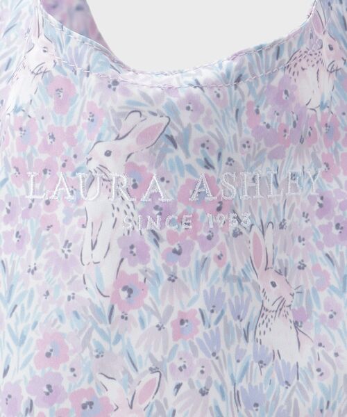 LAURA ASHLEY(ローラアシュレイ)の「【撥水・防水加工】ラックリー メドウ柄 レインパッカブルトートバッグ(エコバッグ/サブバッグ・レディース・イエロー系その他2/ライトパープル/ターコイズブルー系9・00)」の18枚目の写真
