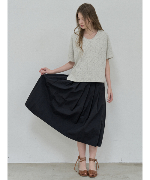 AVANT-G(アバン)の「Small Dot Cap Sleeve T-shirt - IVORY(Tシャツ/カットソー・レディース・その他・FREE)」の3枚目の写真