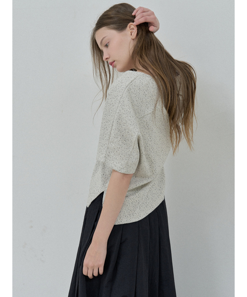 AVANT-G(アバン)の「Small Dot Cap Sleeve T-shirt - IVORY(Tシャツ/カットソー・レディース・その他・FREE)」の6枚目の写真
