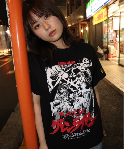 ハードコアチョコレート(ハードコアチョコレート)の「天元突破グレンラガン/PART-2Tシャツ(ギガドリルブラック)(Tシャツ/カットソー・メンズ・ブラック・LARGE/X-LARGE/XX-LARGE)」の5枚目の写真