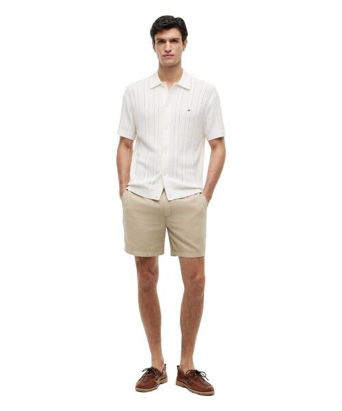 TOMMY HILFIGER(トミーヒルフィガー)の「ポインテルストラクチャーショートスリーブシャツ(シャツ/ブラウス・メンズ・ブラック系その他3/ホワイト・LARGE/MEDIUM/SMALL/X-LARGE)」の3枚目の写真