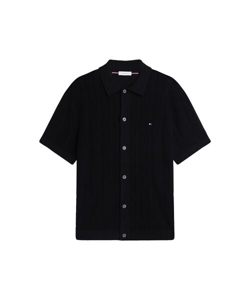 TOMMY HILFIGER(トミーヒルフィガー)の「ポインテルストラクチャーショートスリーブシャツ(シャツ/ブラウス・メンズ・ブラック系その他3/ホワイト・LARGE/MEDIUM/SMALL/X-LARGE)」の11枚目の写真