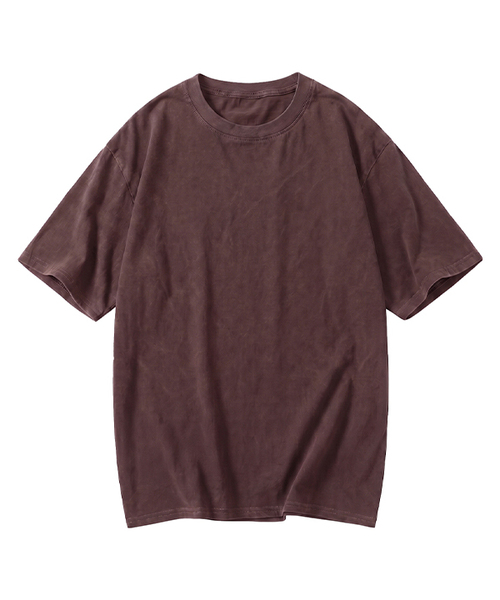 DE GRAND MATIN(ディグランドマーティン)の「Pigment Dyed Relaxed Over-fit T-shirt(Tシャツ/カットソー・メンズ・ダークグリーン/アイボリー/バーガンディー/ダークベージュ/チャコールグレー/パープル/ダークネイビー/スカイブルー・MEDIUM/LARGE/XX-LARGE/X-LARGE)」の8枚目の写真